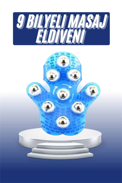 Masaj Aleti El Şeklinde Omuz Bacak Bilyeli Masaj Eldiveni El Şekilli