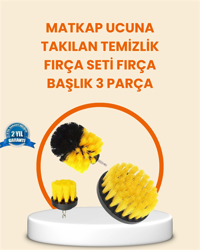 Matkap Ucu Fırça Seti Halı Fayans Zemin Temizliği