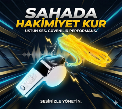 Metal Ipli Hakem ve Deprem Düdüğü (24lü)