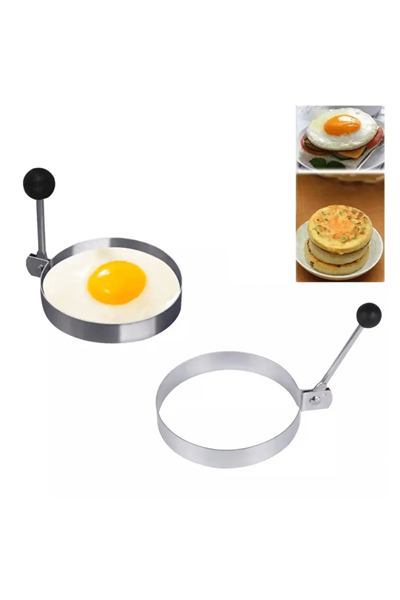 Metal Yuvarlak Omlet Krep Kalıbı