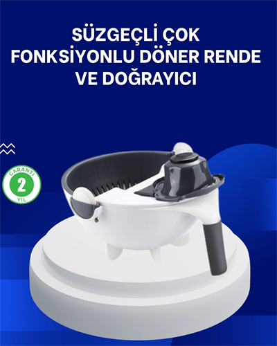 Mutfak İçin Pratik 5 Bıçaklı Rende ve Süzgeç Seti