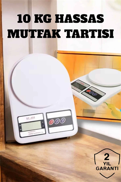 Net LCD Ekran ve Otomatik Kapanma Özelliği ile Uzun Ömürlü Dijital Mutfak Tartısı