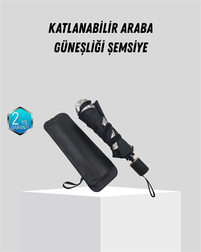 Ön Cam Güneşliği – Kalın Kumaş ve Cam Elyaf İskelet ile Maksimum UV Koruma