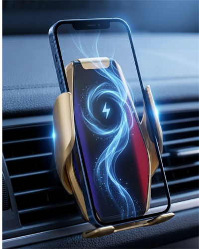 Otomatik Açılan Araç Telefon Tutucu Kablosuz Şarj ve Tek Elle Kullanım