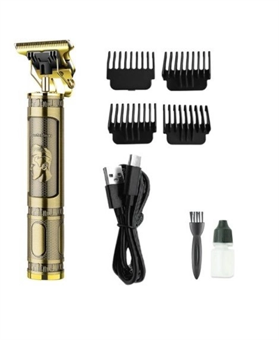PS-033 Çelik Kasa Profesyonel T-bıçak Saç Sakal Ense Ve Çizim Tıraş Makinesi