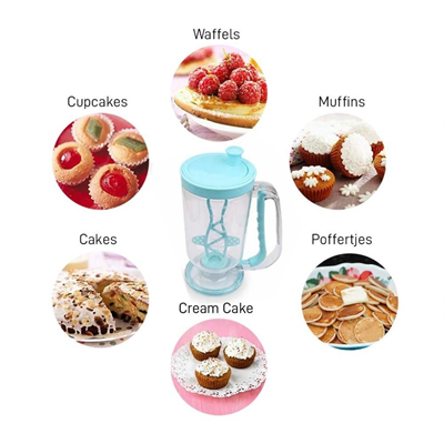 Pancake Machine Mikser Krep Makinesi Hamur Dağıtıcı Mekanizmalı