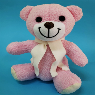 Pembe Peluş Atkılı Oyuncak Ayıcık
