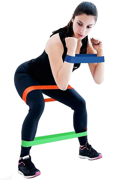 Pilates Direnç Lastiği Seti 5 Adet