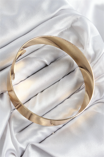 Pirinç Sarmal Model Gold Renk Pazu Bileklik