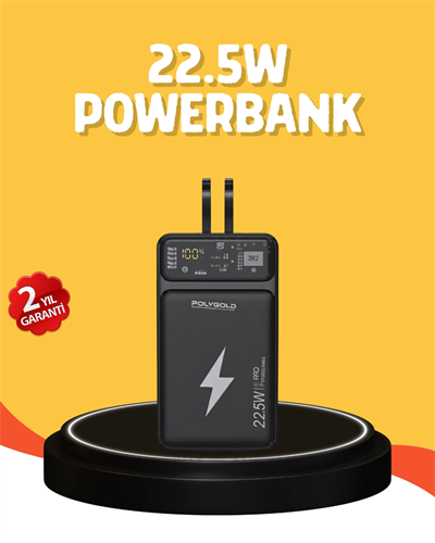 Powerbank 10000 mAh Dijital Göstergeli Taşınabilir