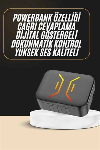 Powerbank Bluetooth Kulaklık  Kulaklığı Yüksek Ses Kaliteli
