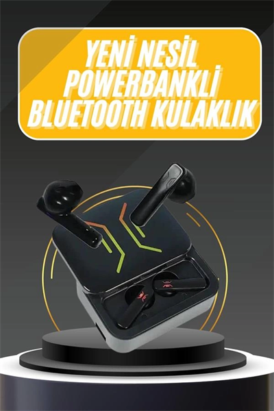 Powerbank Bluetooth Kulaklık  Kulaklığı Yüksek Ses Kaliteli