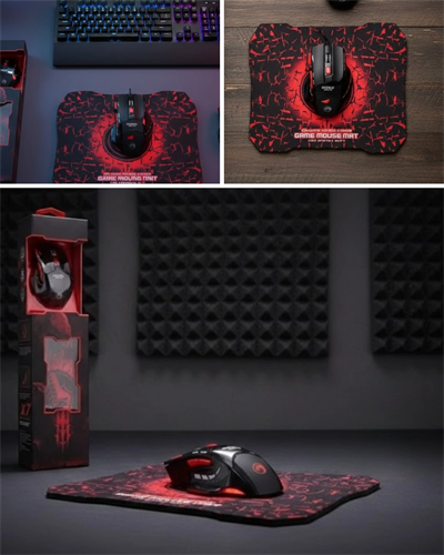 Profesyonel  Mouse Seti Dokuma USB Kablolu RGB Aydınlatmalı