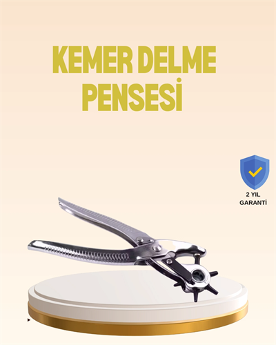 Profesyonel Deri Delme Pensesi Döner Başlıklı Kemer Delici 6 Fonksiyonlu