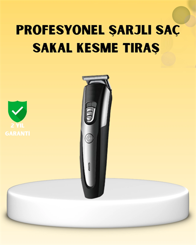 Profesyonel Saç ve Sakal Kesme Tıraş Makinesi Kablosuz Ergonomik Tasarım
