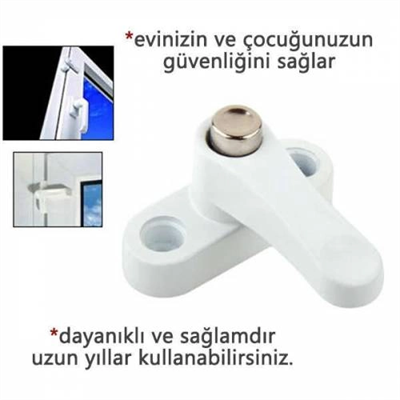 Pvc Kapı Pencere Emniyet Kilidi -  Düğmeli Pimapen Kilidi - ÇELİK