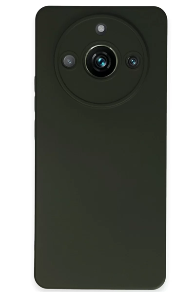 Realme 11 Pro Kılıf Nano içi Kadife Silikon - Koyu Yeşil