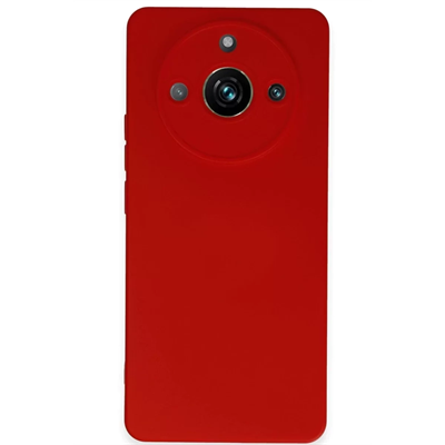 Realme 11 Pro Kılıf Nano içi Kadife Silikon - Kırmızı