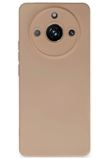 Realme 11 Pro Kılıf Nano içi Kadife Silikon - Pudra