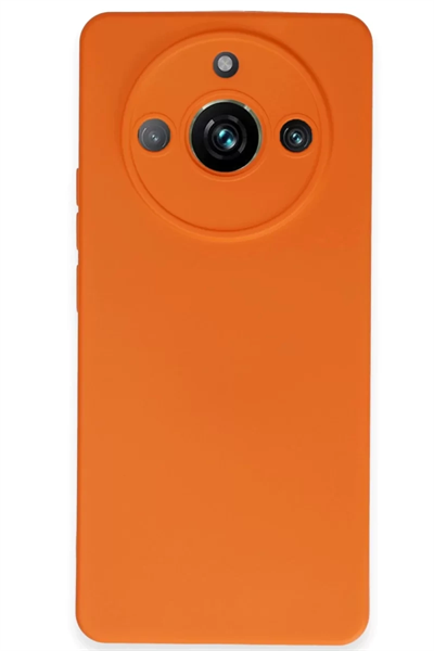 Realme 11 Pro Kılıf Nano içi Kadife Silikon - Turuncu
