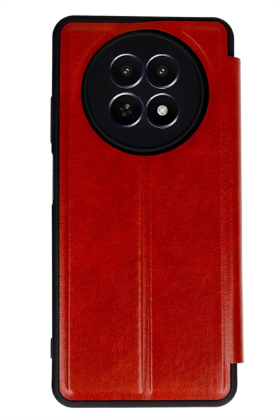 Realme 12 5G Kılıf Flip Cover - Kırmızı