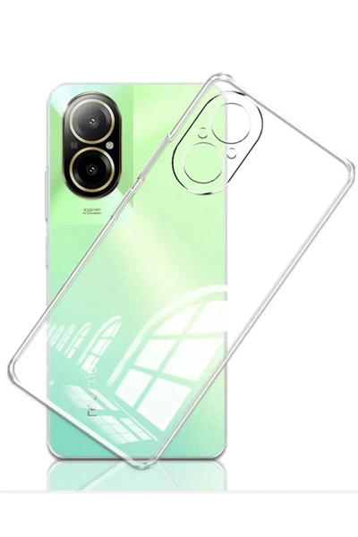 Realme 12 Lite Kılıf Lüx Şeffaf Silikon