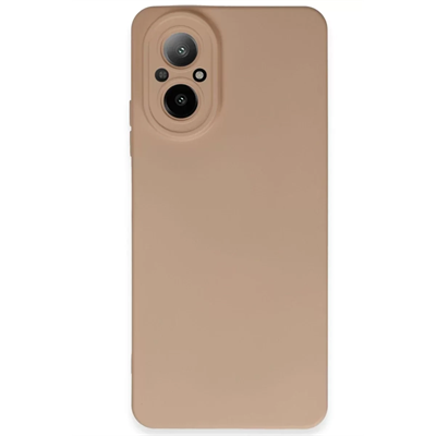 Realme 12 Lite Kılıf Nano içi Kadife Silikon - Pudra