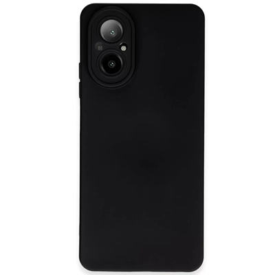 Realme 12 Lite Kılıf Nano içi Kadife Silikon - Siyah