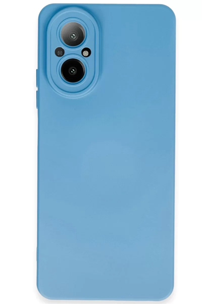 Realme 12 Lite Kılıf Nano içi Kadife Silikon - Mavi