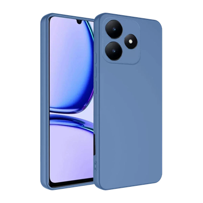 Realme C61 Kılıf First Silikon - Mavi