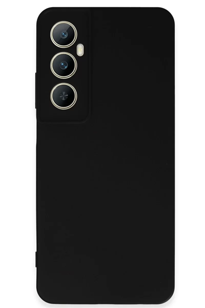 Realme C65 Kılıf First Silikon - Siyah