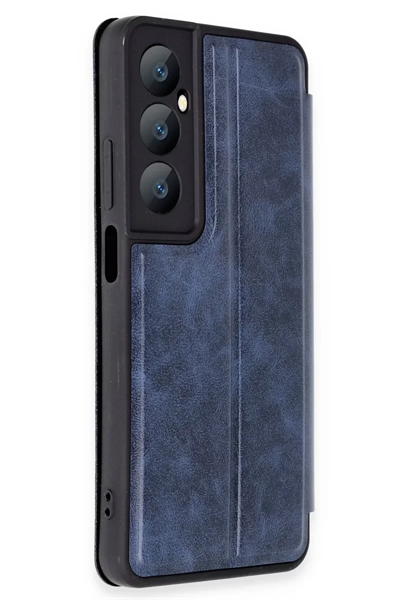 Realme C65 Kılıf Flip Cover - Lacivert