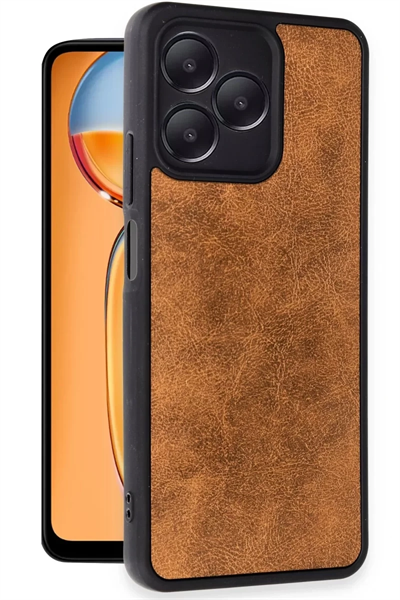 Realme Note 50 4G Kılıf Aras Deri Kapak - Taba