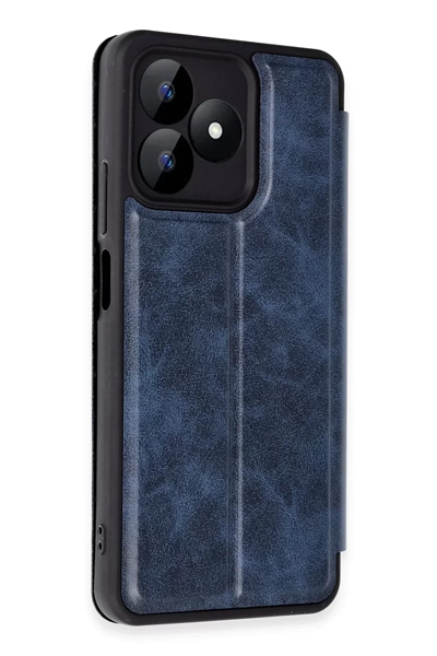Realme Note 50 4G Kılıf Flip Cover - Lacivert
