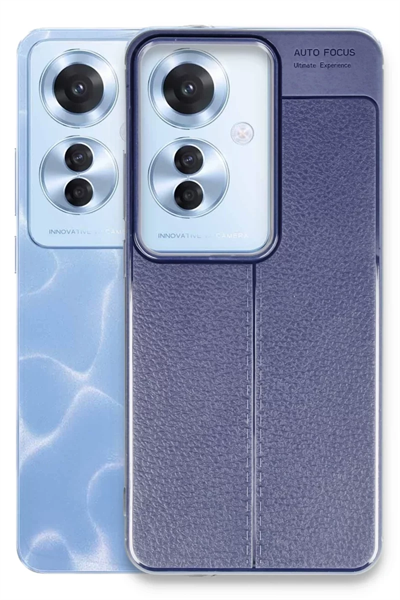 Reno 11F Kılıf Auto Focus Kapak - Lacivert