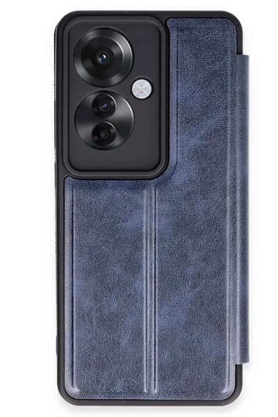 Reno 11F Kılıf Flip Cover - Lacivert