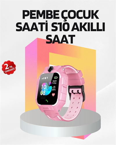 S10 Çocuk Akıllı Saati Konum Geçmişi ve Alarm Fonksiyonlu