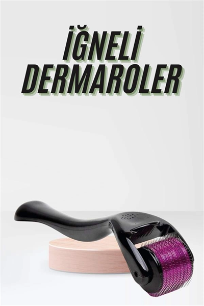 Saç Çıkarma Tarağı Dermaroller 540 Iğneli Roller 1 Mm Iğne Cilt Yüz Yenileme Bakım Seti