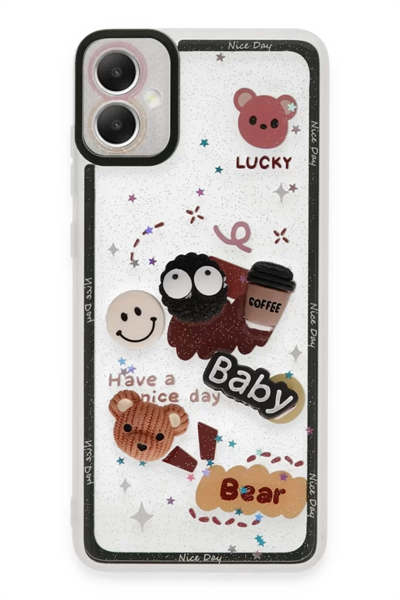 Samsung Galaxy A05 Kılıf Sweet Desenli Silikon Kapak - Sarı