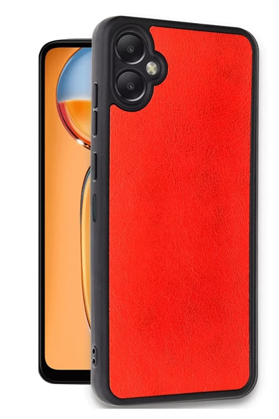 Samsung Galaxy A06 Kılıf Aras Deri Kapak - Kırmızı