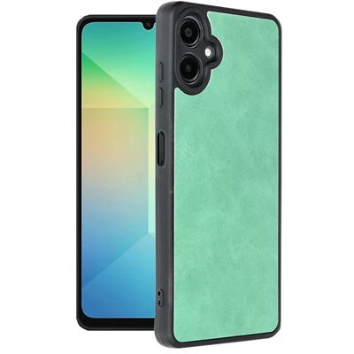 Samsung Galaxy A06 Kılıf Aras Deri Kapak - Koyu Yeşil