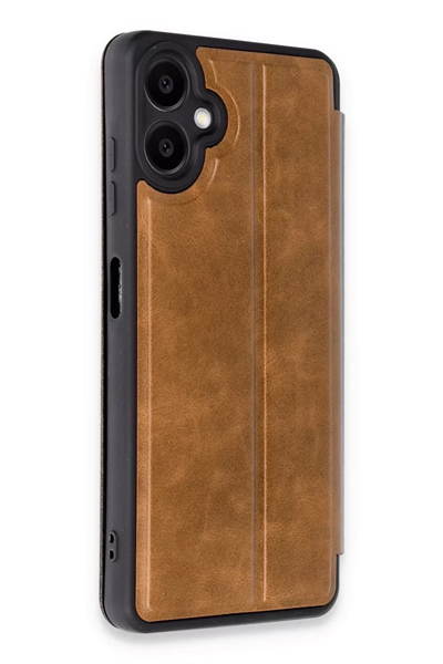Samsung Galaxy A06 Kılıf Flip Cover - Taba