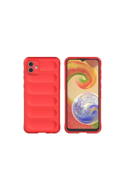 Samsung Galaxy A06 Kılıf Optimum Silikon - Kırmızı