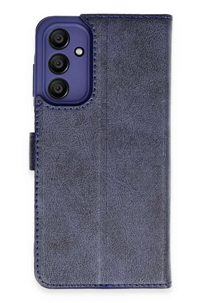 Samsung Galaxy A15 4G Kılıf Trend S Plus Kapaklı Kılıf - Lacivert