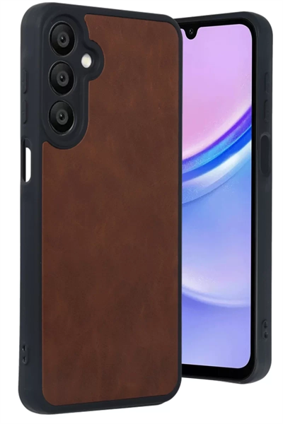 Samsung Galaxy A16 5G Kılıf Aras Deri Kapak - Taba