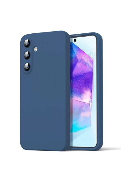 Samsung Galaxy A16 5G Kılıf Nano içi Kadife Silikon - Lacivert