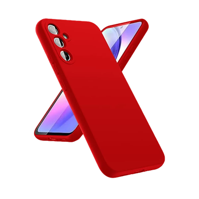 Samsung Galaxy A24 4G Kılıf First Silikon - Kırmızı