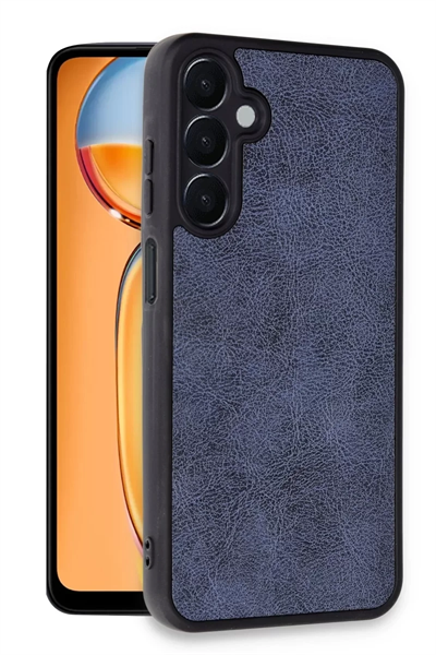 Samsung Galaxy A35 5G Kılıf Aras Deri Kapak - Lacivert