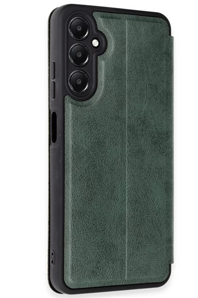 Samsung Galaxy A35 5G Kılıf Flip Cover - Koyu Yeşil