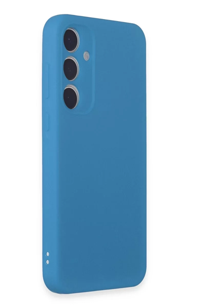 Samsung Galaxy A55 5G Kılıf First Silikon - Mavi